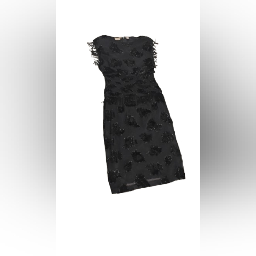 Vintage 1980s Does 1960s And 1920s Flapper Dropwaist Beaded Fringe Dress